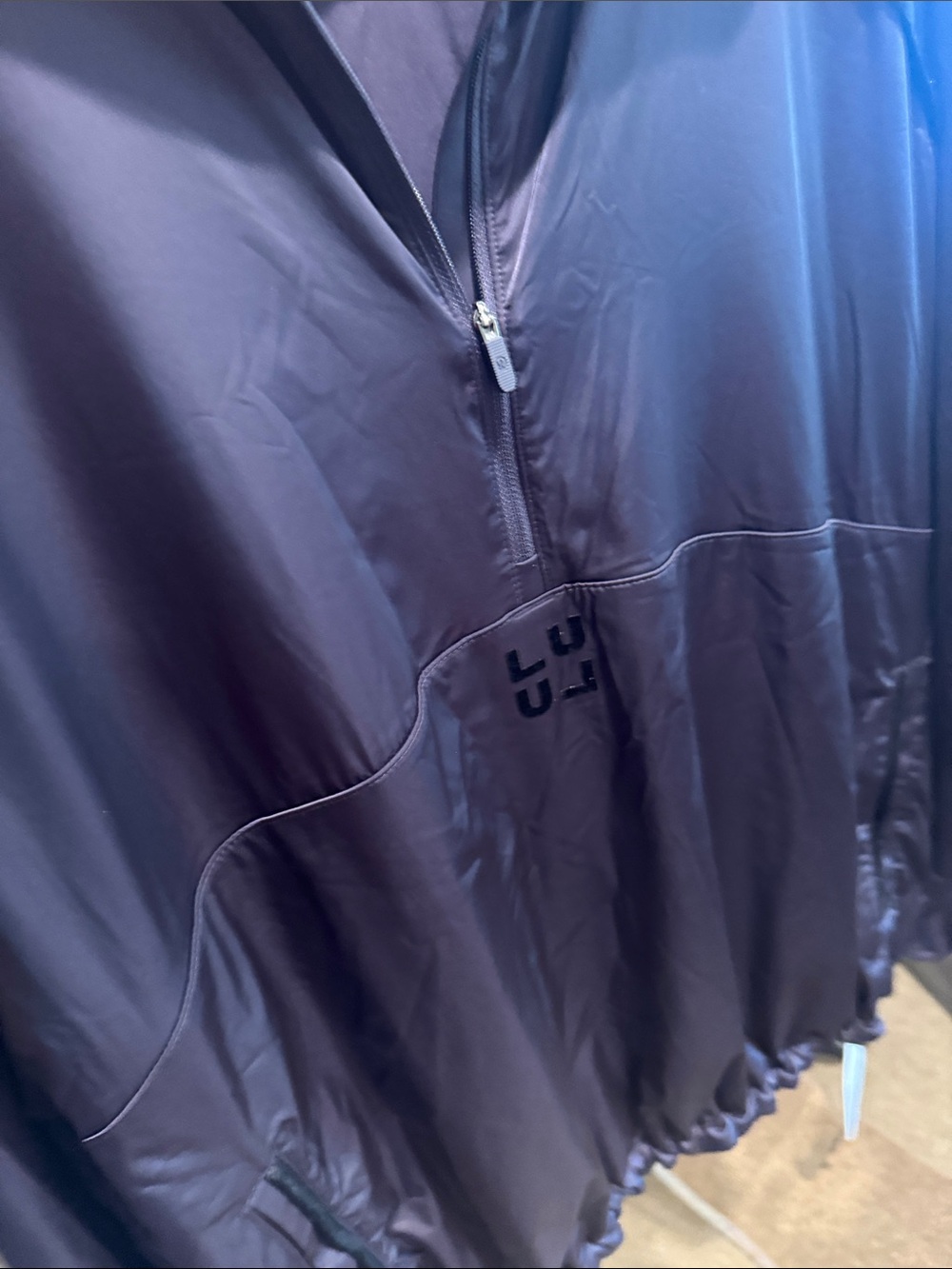 lululemon athletica Women's Plum Half-Zip Windbreaker Jacket- PURPLE